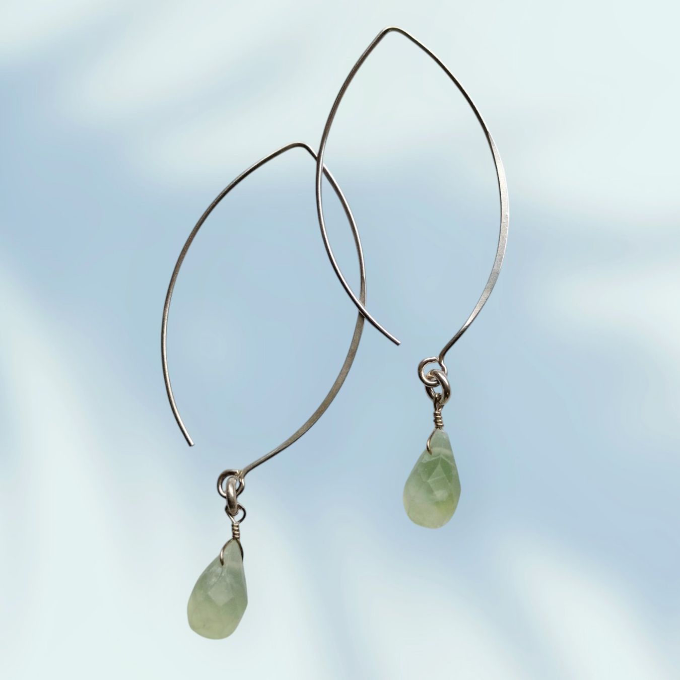 Ohrringe & -stecker: Ohrringe 925 sterling Silber mit Prehnit hellgrün – Neu (gemäss Beschreibung) aus Schwyz von els_7cys