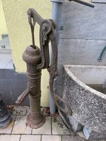 Brunnen Wasserpumpe Schwengelpume Gusseisen mit Drachenmotiv