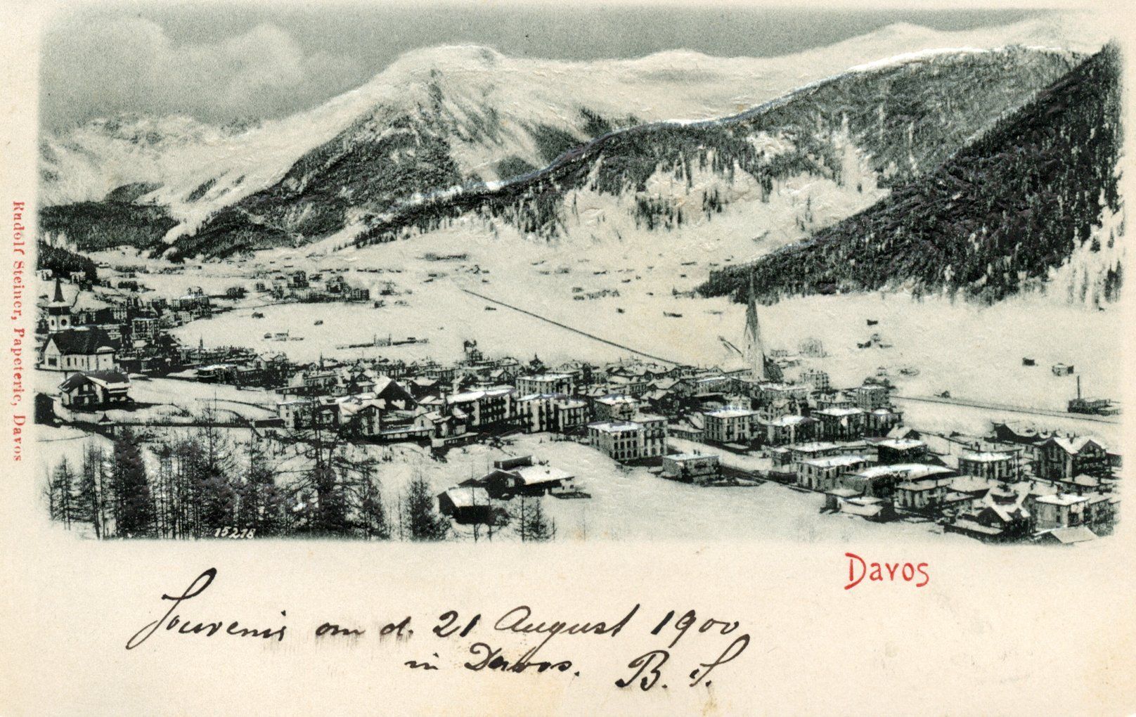 Cartoline postali: AK Davos – Usato da Ruggell venduto da spalkur42