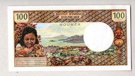 Wev Caledonia 100 francs selten signature Nr.1 UNZ rare