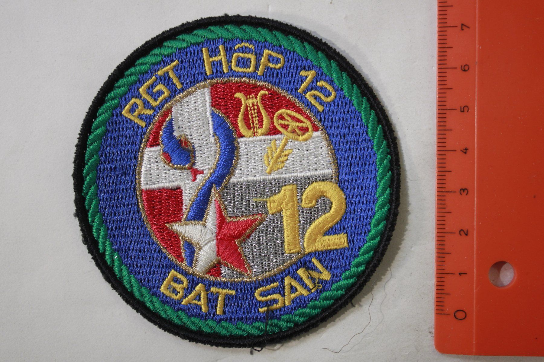 Schweizer Armee Plaketten & Abzeichen: rgt hop 12 – Gebraucht aus La plaine von 762