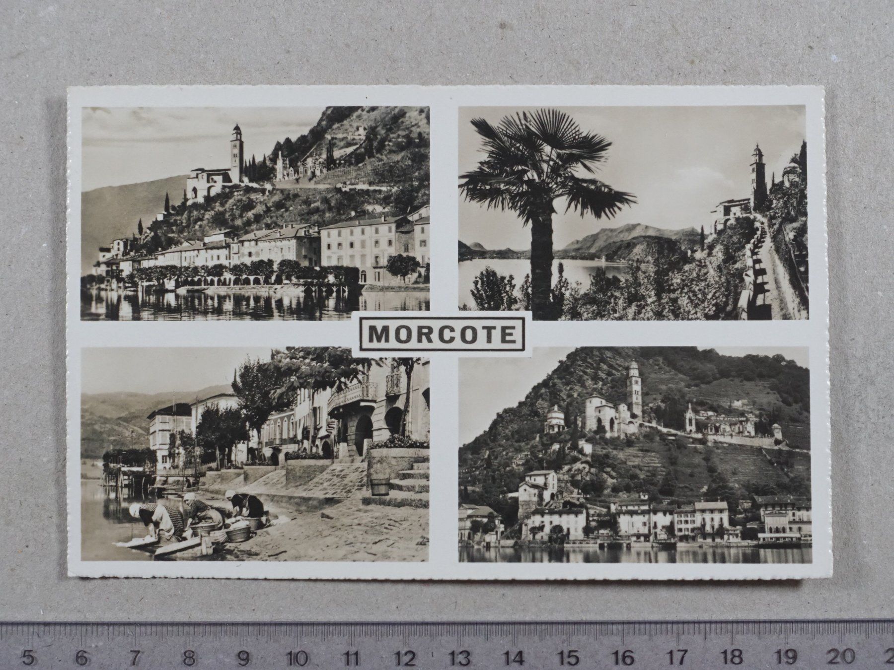 Ansichtskarten: Morcote, 1950 – Gebraucht aus Lenzburg von fh1