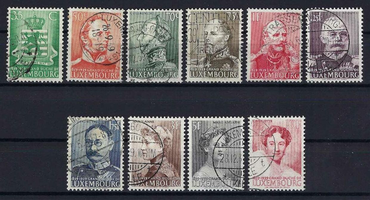Tutti i francobolli: LUXEMBURG Tolle Werte um1939 gest – Usato da Hitzkirch venduto da walti1959