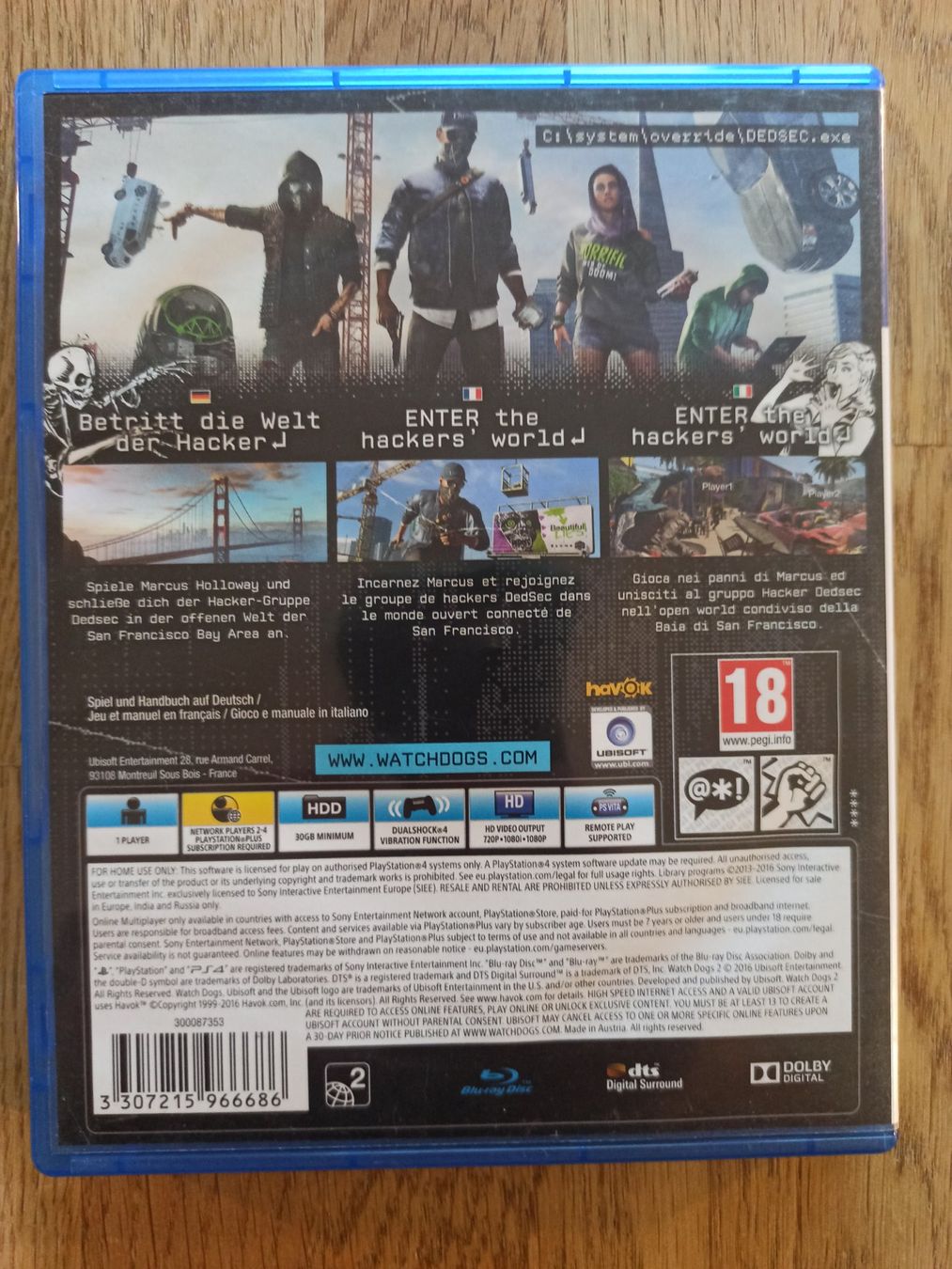 Giochi: Watch Dogs 2 PS4 / PS5 – Usato da Oberweningen venduto da mar_87mx 1