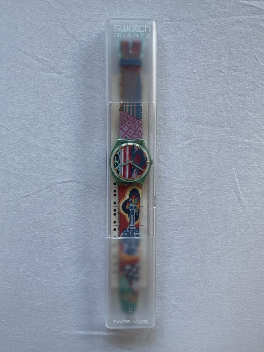 Swatch Uhren: Swatch Uhr Mogador mit Box – Neu und originalverpackt aus Unterentfelden von Loonah