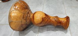 Trommel djembe olivenholz antik sehr speziell schön gr52