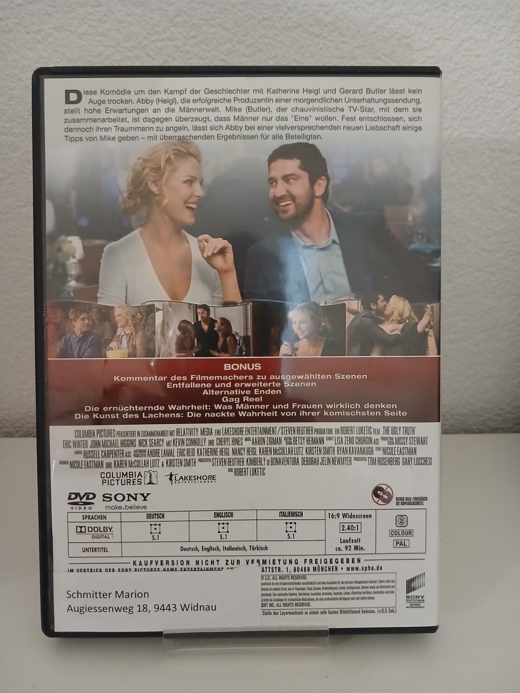 Tutti i DVDs: Die nackte Wahrheit – Usato da St. Margrethen SG venduto da SamusAran 1