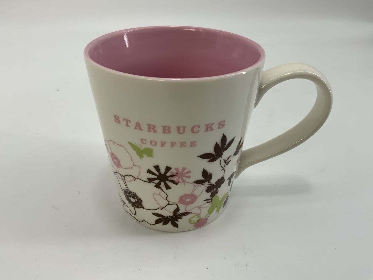 Tazze: Starbucks Kaffeetasse rosa Blumenmuster Vintage – Usato da Erlach venduto da silvia3235