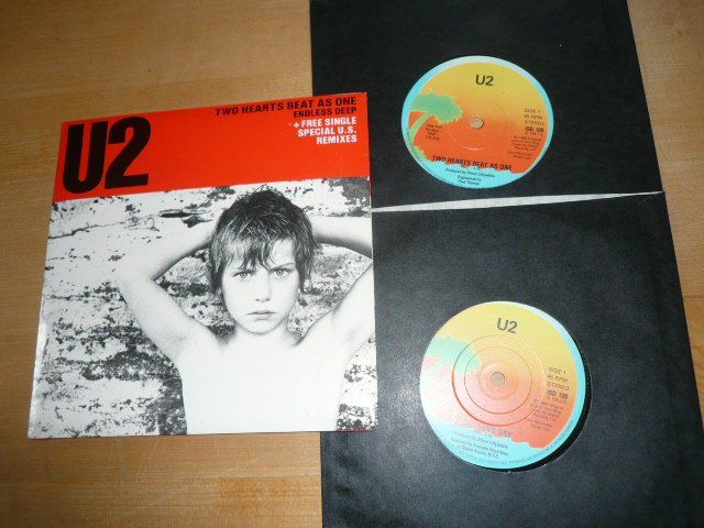 U2 Two Hearts Beat As One 2 x 7