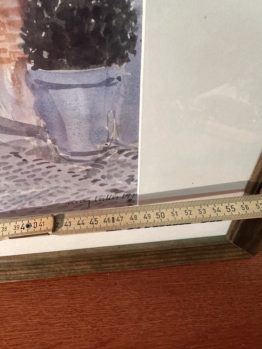 Dipinti: Aquarelle encadrée, signée – Usato da Lausanne venduto da artnouveau04 7