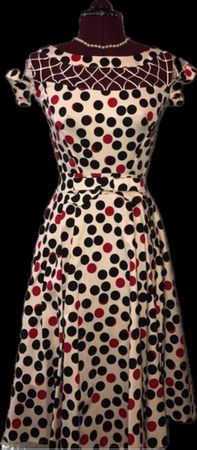 Robe à pois rétro - Style années 50, T. S/M