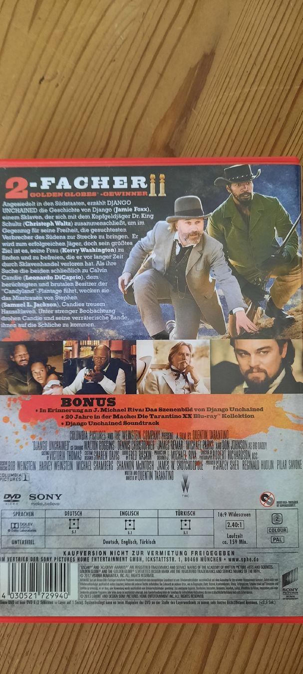 Tous les DVDs: Django Unchained DVD guter Zustand – D'occasion à Konolfingen par the_5fqm 1