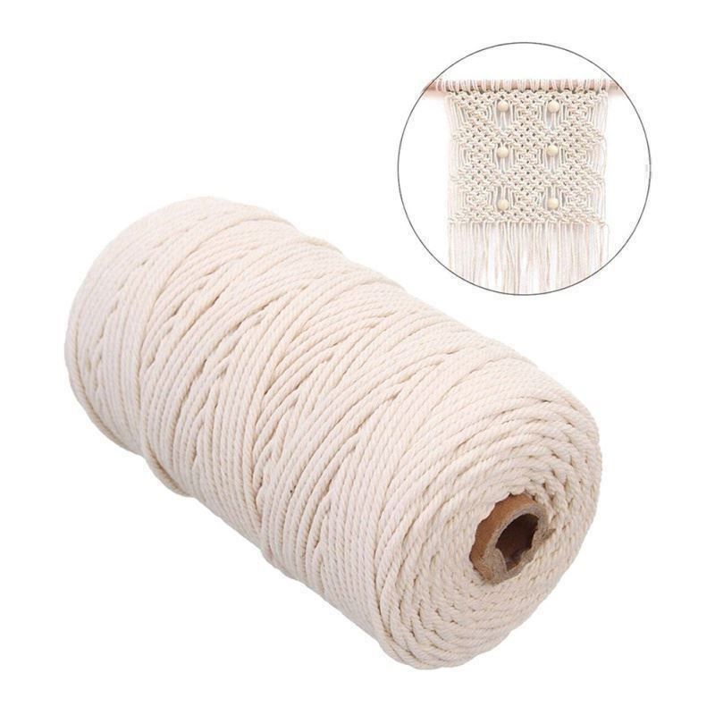 Seile: + Makramee Garn Baumwollgarn Natur 200m – Neu (gemäss Beschreibung) aus Thun von Newnewshop