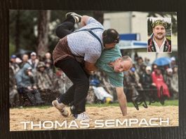 Original Autogrammkarte Thomas Sempach Schwingerkönig!