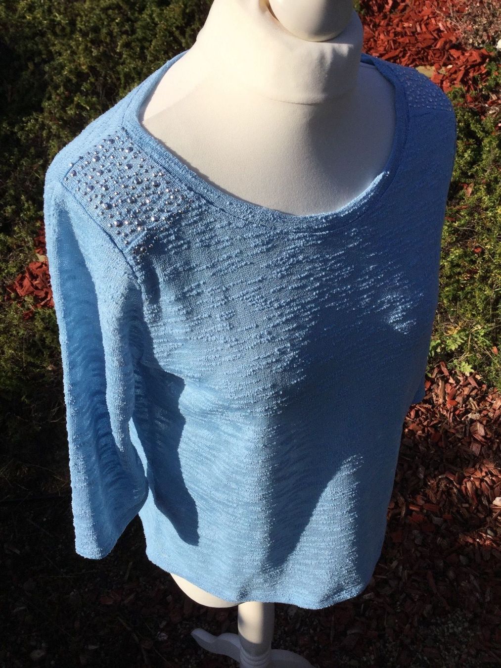 Zebra Top: T-shirt/Sweat bleu clair strass ZEBRA – Usato da Agiez venduto da chouchanelle 7
