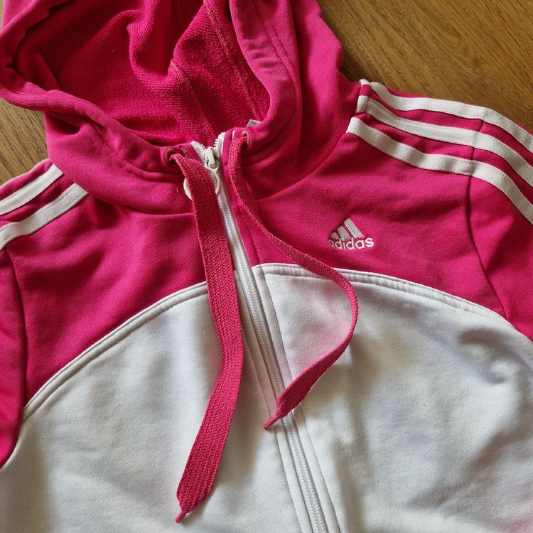 Adidas Giacche: Adidas Jacke, Grösse S, Rosa/Weiss – Usato da Nendeln venduto da Zopfie_ 1