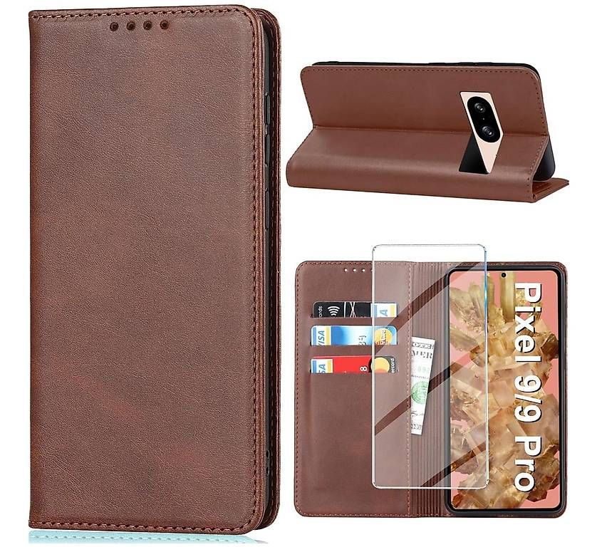 Google Cover & Protezioni schermo: Handyhülle Google Pixel 9/9 Pro, Schutzfolie, 3 Kartenfächer – Nuovo e nell'imballaggio originale da Luzern venduto da parulu