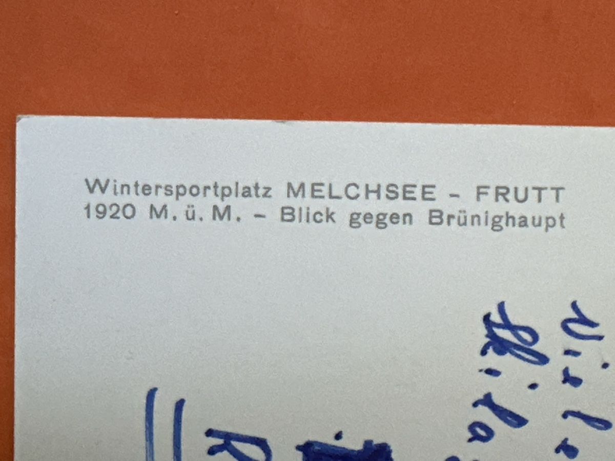 Ansichtskarten: Ansichtskarte Wintersportplatz Melchsee-Frutt Blick gegen Br – Gebraucht aus Zürich von Chaeffeler 2