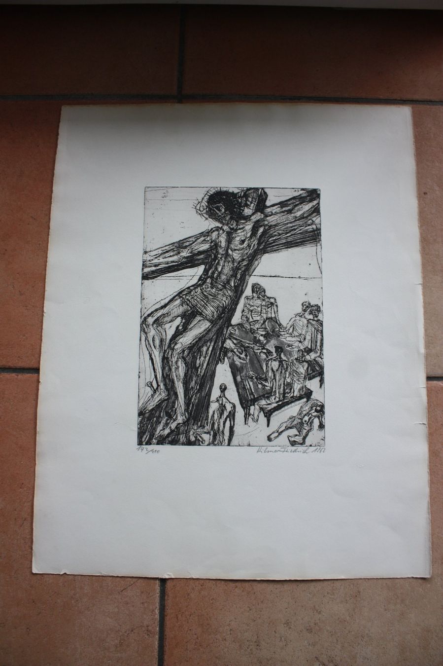 Grafica & Litografie: radierung- signiert ultima cena – Usato da Altstätten SG venduto da sulim