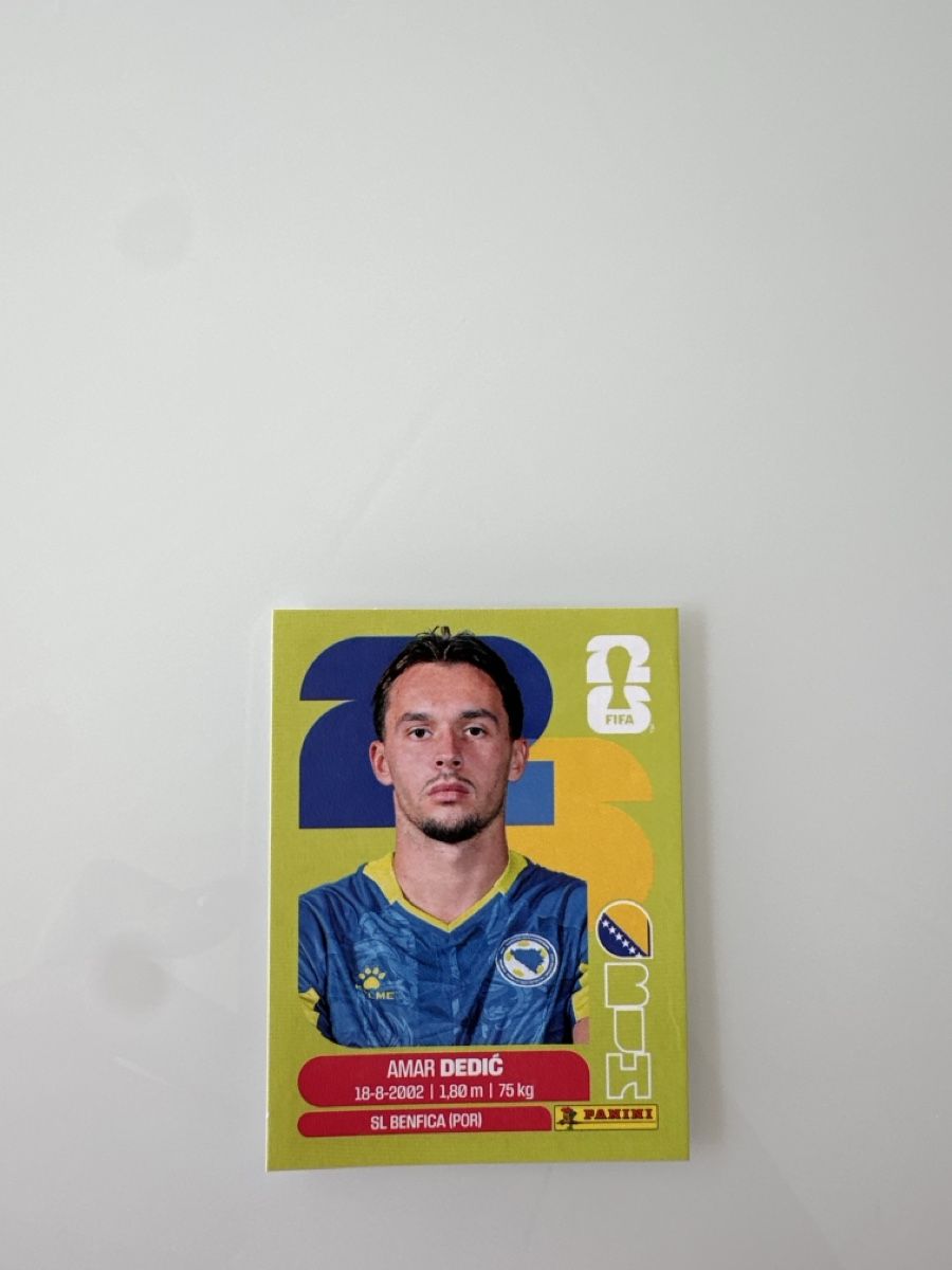 Panini Carte collezionabili: Panini 2026 Amar Dedić BIH3 – Nuovo (secondo la descrizione) da Bern venduto da akl_sy9s