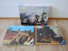 3 Ravensburger Puzzle 70/80er Jahre, neu 