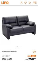 Neues 2 er Ledersofa zu verkaufen 