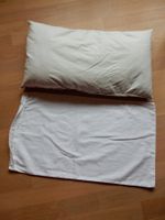 antikes Puppenkissen: Kissen + Hülle mit Schmetterlingen