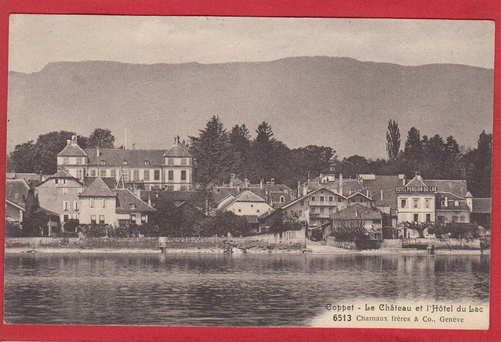 Cartoline postali: COPPET HOTEL DU LAC, CHÂTEAU – Usato da Grüningen venduto da Kartenlaube