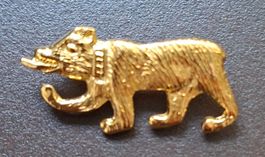 Brosche Bär Goldfarben Vintage guter Zustand