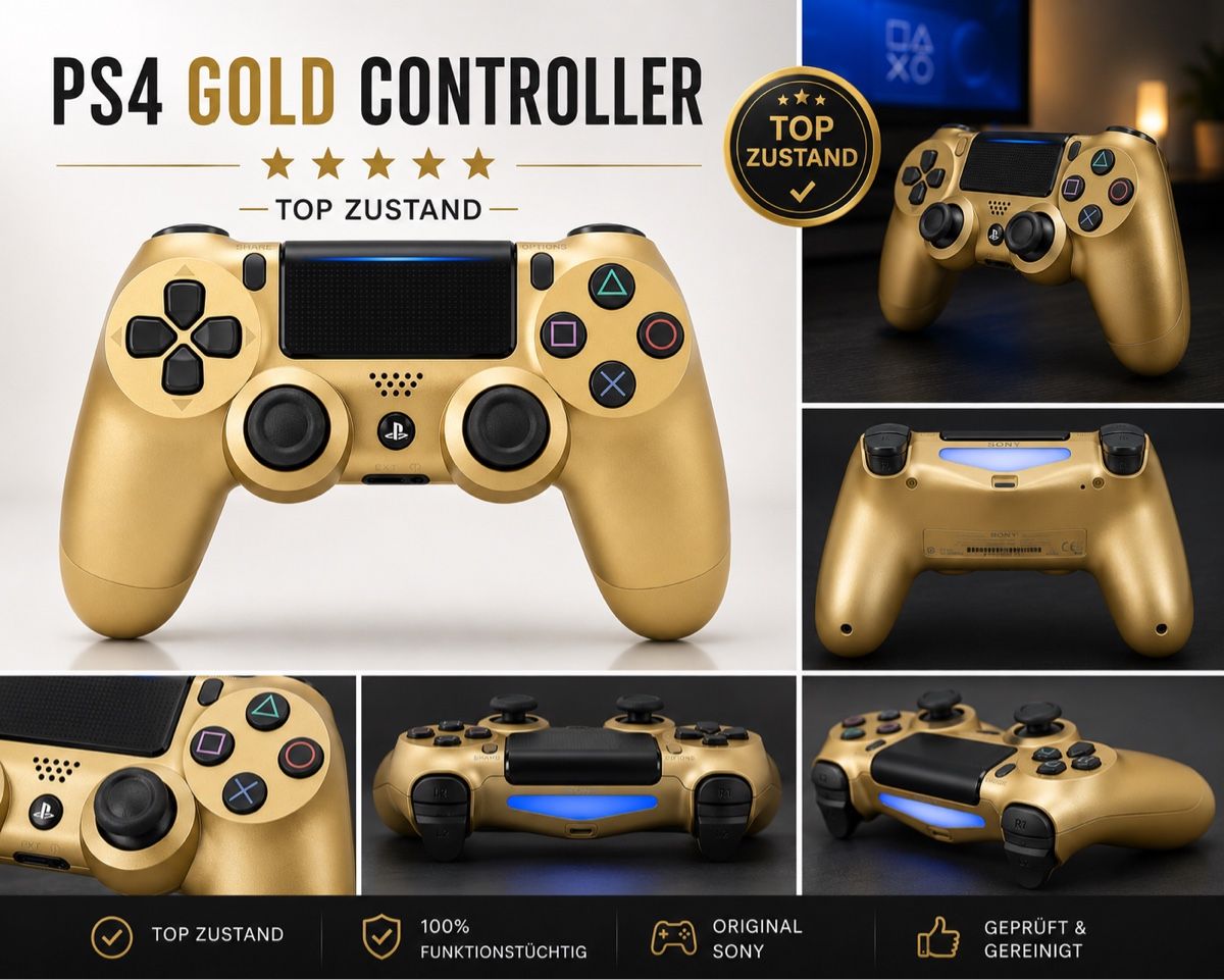 Sony Controller: Original Sony PS4 Gold Controller - Top Zustand! – Nuovo (secondo la descrizione) da Buchs ZH venduto da ayd_6wss