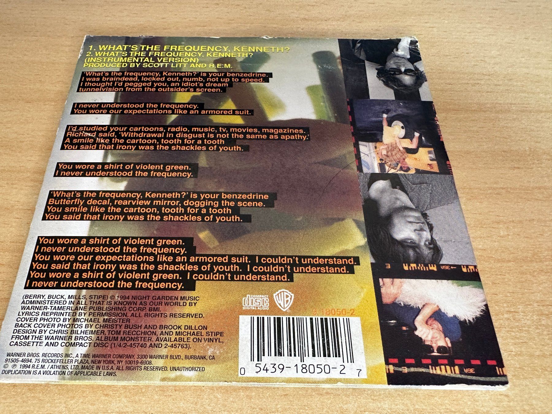 CD: R.E.M. – What's The Frequency, Kenneth? - Single CD – Usato da Rikon im Tösstal venduto da Alpenmutz 1