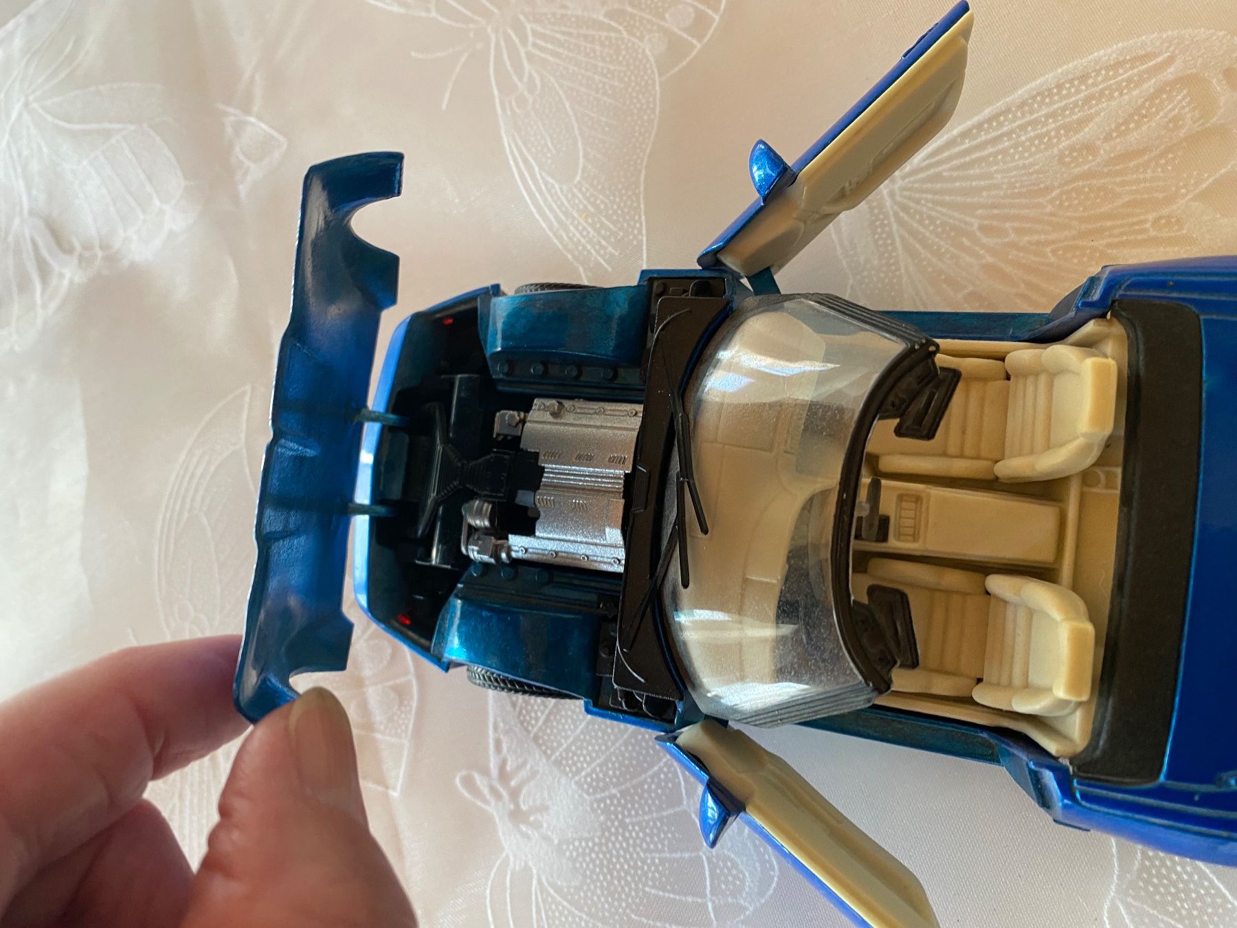 Chevrolet Modellini d'auto: Corvette Modellauto Cabriolet blau – Usato da Brugg AG venduto da Honeybee6 3
