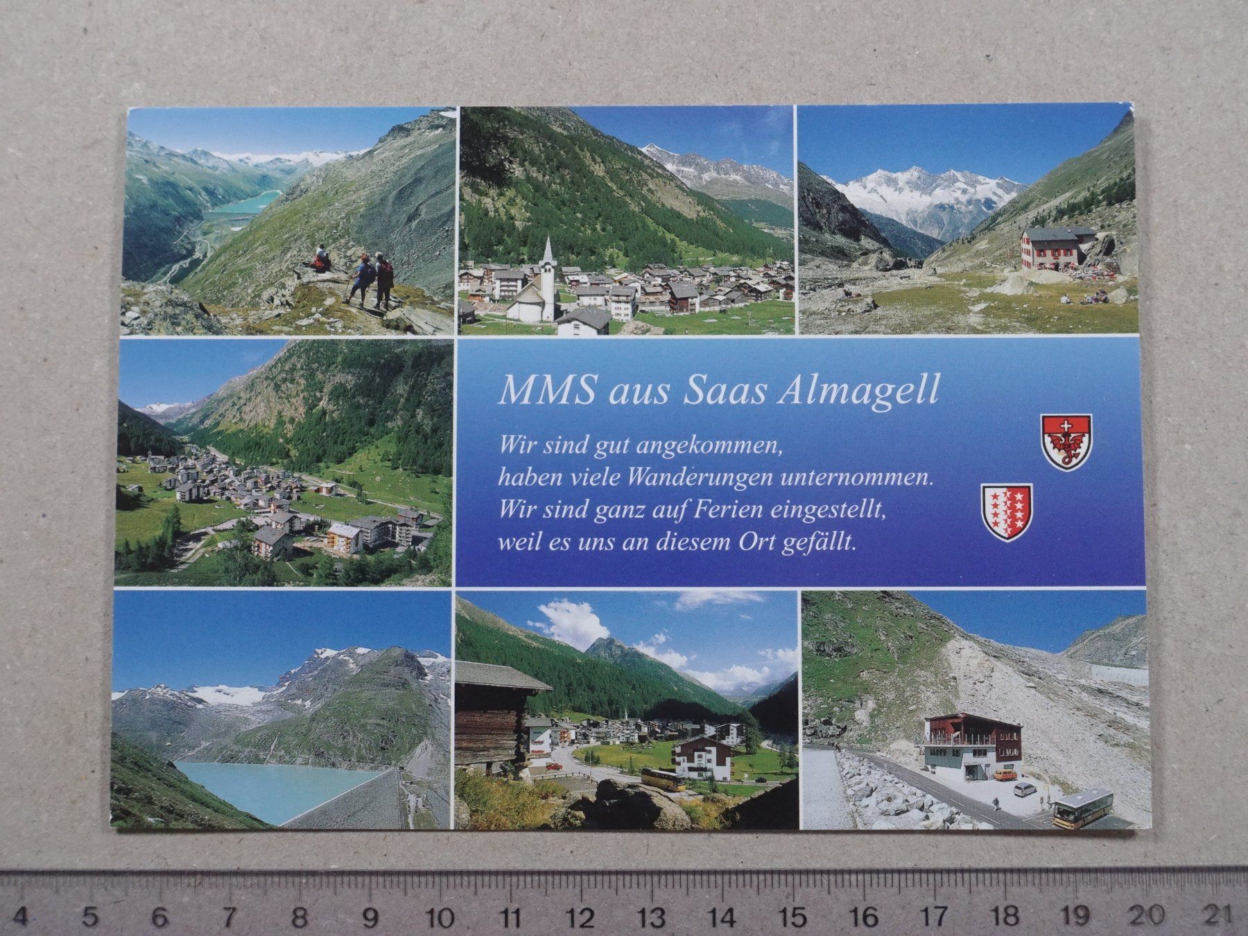 Ansichtskarten: Saas Almagell, 2010 – Gebraucht aus Lenzburg von fh1