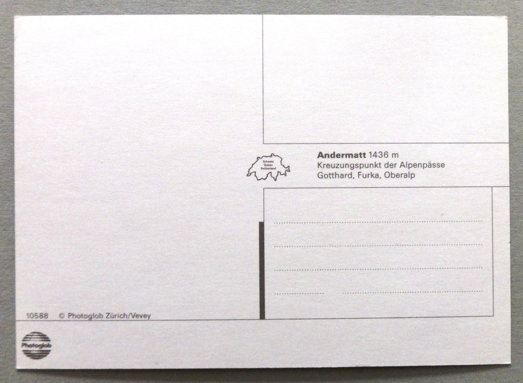 Cartes postales: Andermatt 1436 m – D'occasion à Fétigny par Billy2miny 1