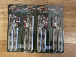 Kato 2x Weiche 481-15R 2x Weiche 481-15L