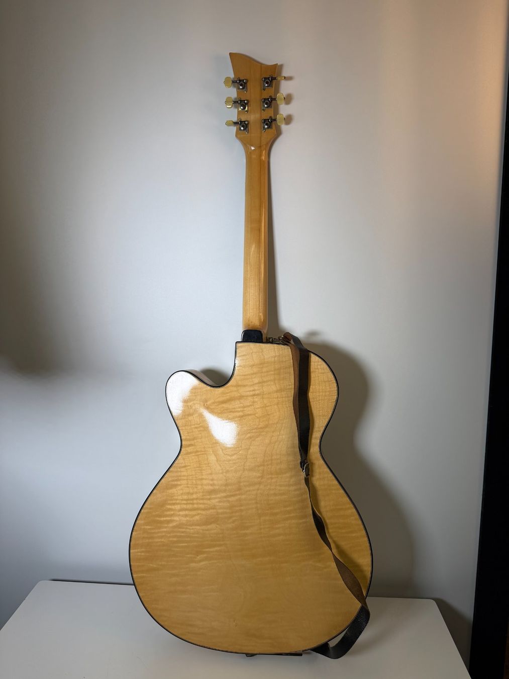 Vintage Strumenti musicali: Seltene Vintage Archtop E-Gitarre mit Koffer – Usato da Basel venduto da IRMAundFRED 1