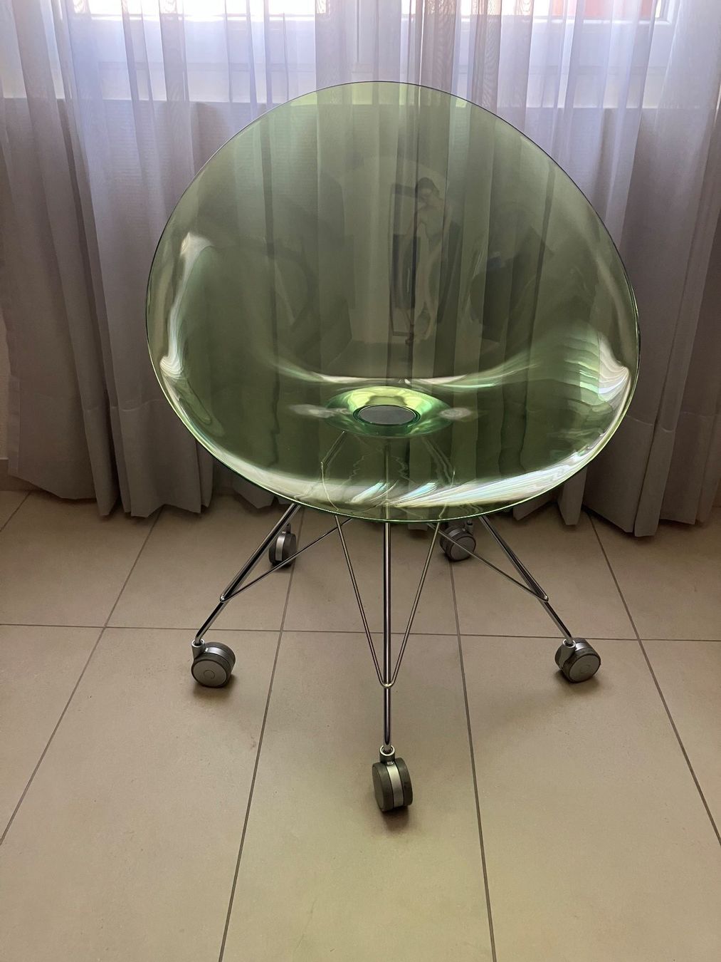 Kartell Sedie: Chaise de bureau - Kartell Ero - Philippe Stark - vert – Usato da Renens VD venduto da m27_y26 1