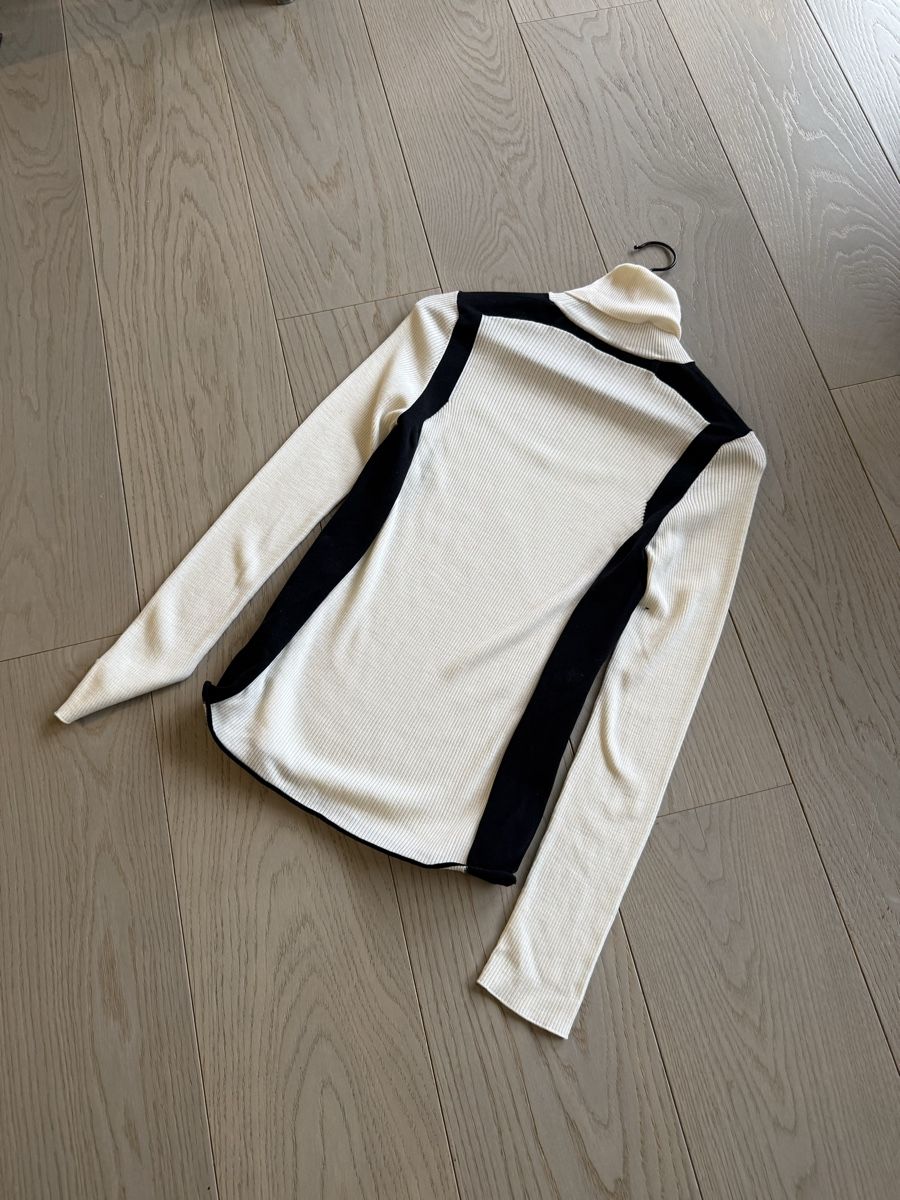 Louis Vuitton Pullover & Sweatshirts: Pull col roulé Louis Vuitton crème noir taille M – Neu (gemäss Beschreibung) aus Genève von iry_67wr 5