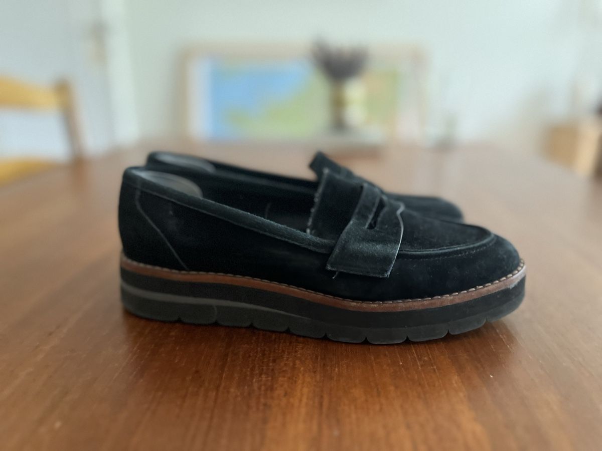 Dune London Scarpe da donna: Mocassin en daim - Wildleder-Mokassin – Usato da Bern venduto da ACR-Bear 1