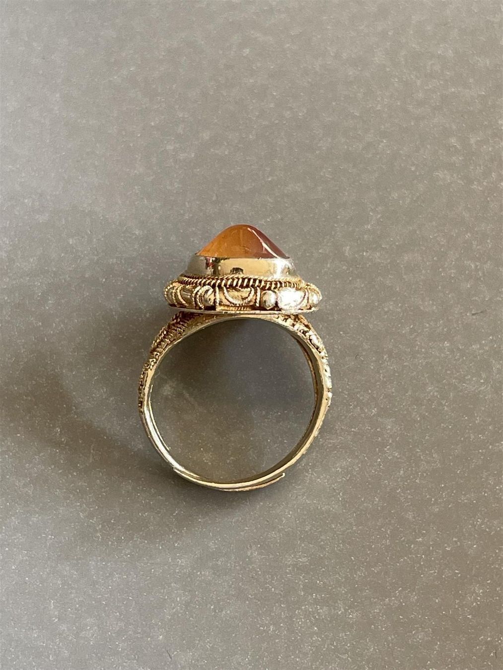 Ringe: verg. GOLD KARNEOL Ring CHINA edle Komposition wunderschön – Gebraucht aus Basel von gretchen03 4