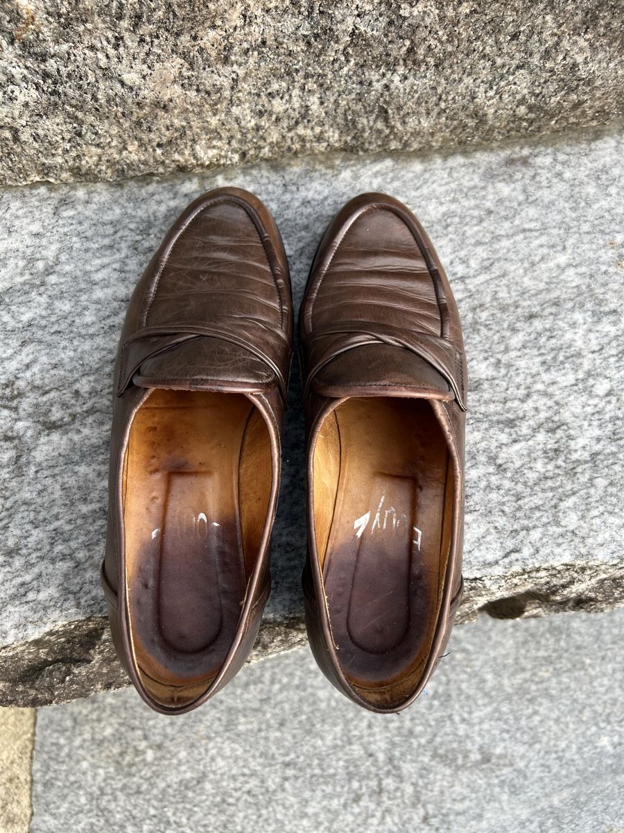 Scarpe da donna: Brauner Damen Loafer/ Halbschuhe  – Usato da Betschwanden venduto da Dognose 2