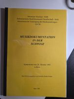 Musik Dokumentation in der Schweiz - Symposium 1995 Bern