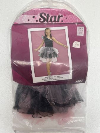 Fasnachtskostüm Filmstar Gr. 140 ( 10-12) schwarz rosa