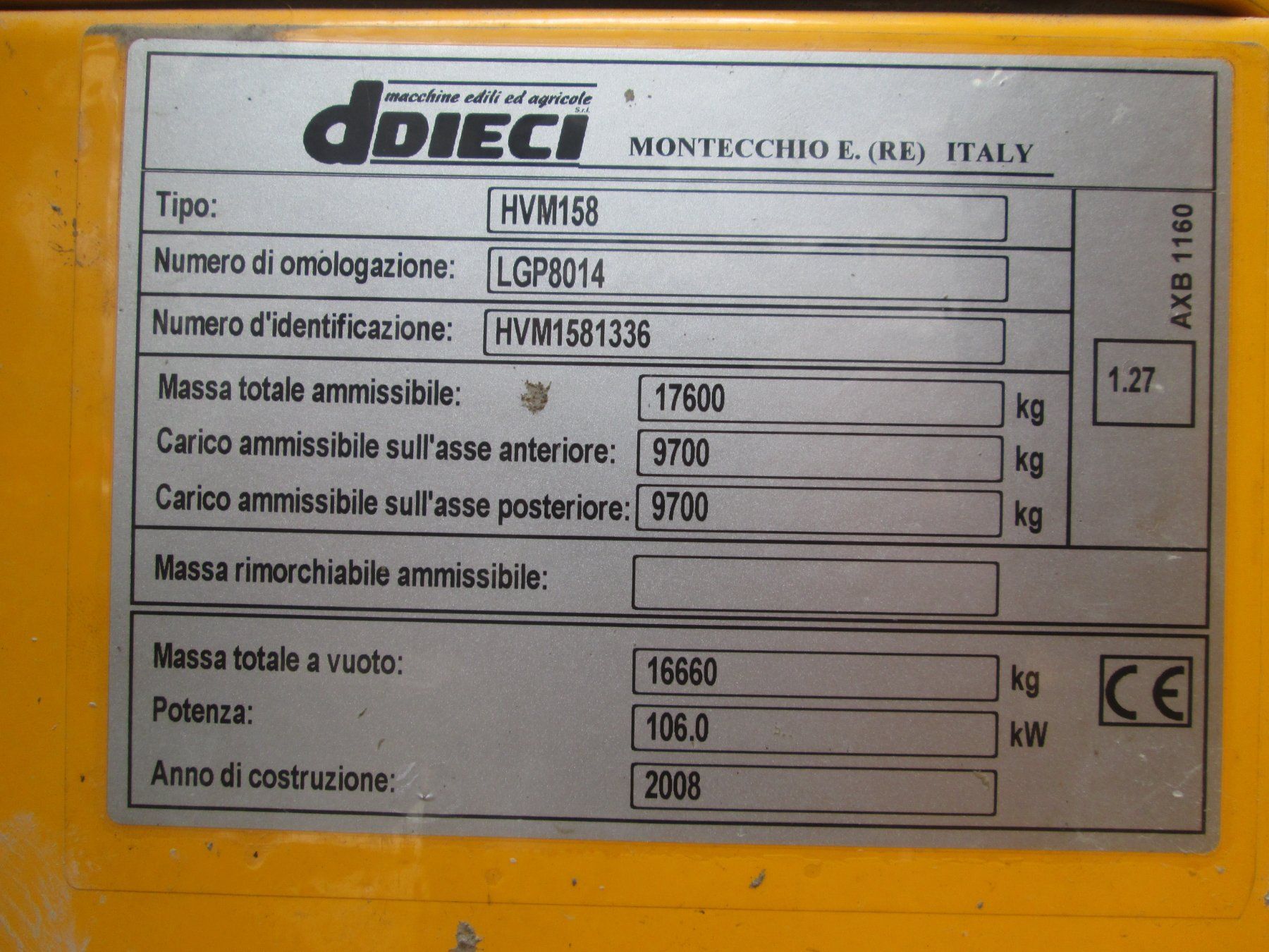 Tutte le macchine: Dieci Pegasus 60.16 Teleskoplader – Usato da Hasle LU venduto da Arag08 8