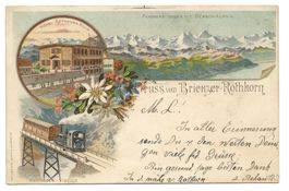 Gruss vom Brienzer-Rothorn BE  Hotel Kulm - Litho - 1899 !
