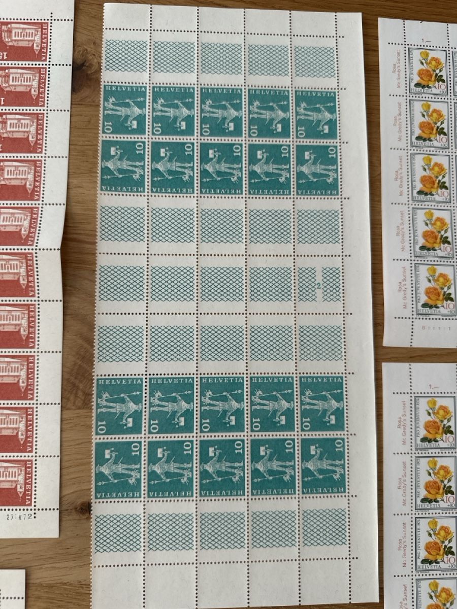 Tous les timbres: Schweizer Briefmarken Sammlung Bogen ungestempelt – Neuf (Voir description) à Theilingen par Gallina83 2