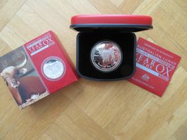 1 Oz Münze Silber Lunar II 2009 Jahr des Ochsen PP /Box+CoA