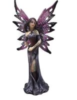 Mystische Fee Figur, violett, mit Glitzer Flügel