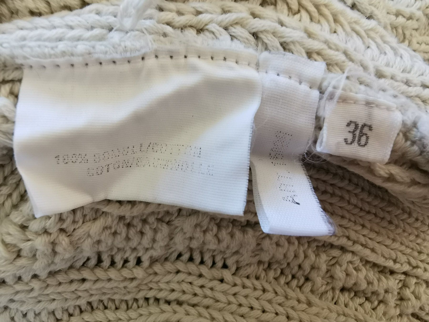 Maglioni & Felpe: Advance by Josephine Rauch; beige Grobstrick-Pullover Gr. 36 – Usato da Boniswil venduto da Totomat-Lady 3