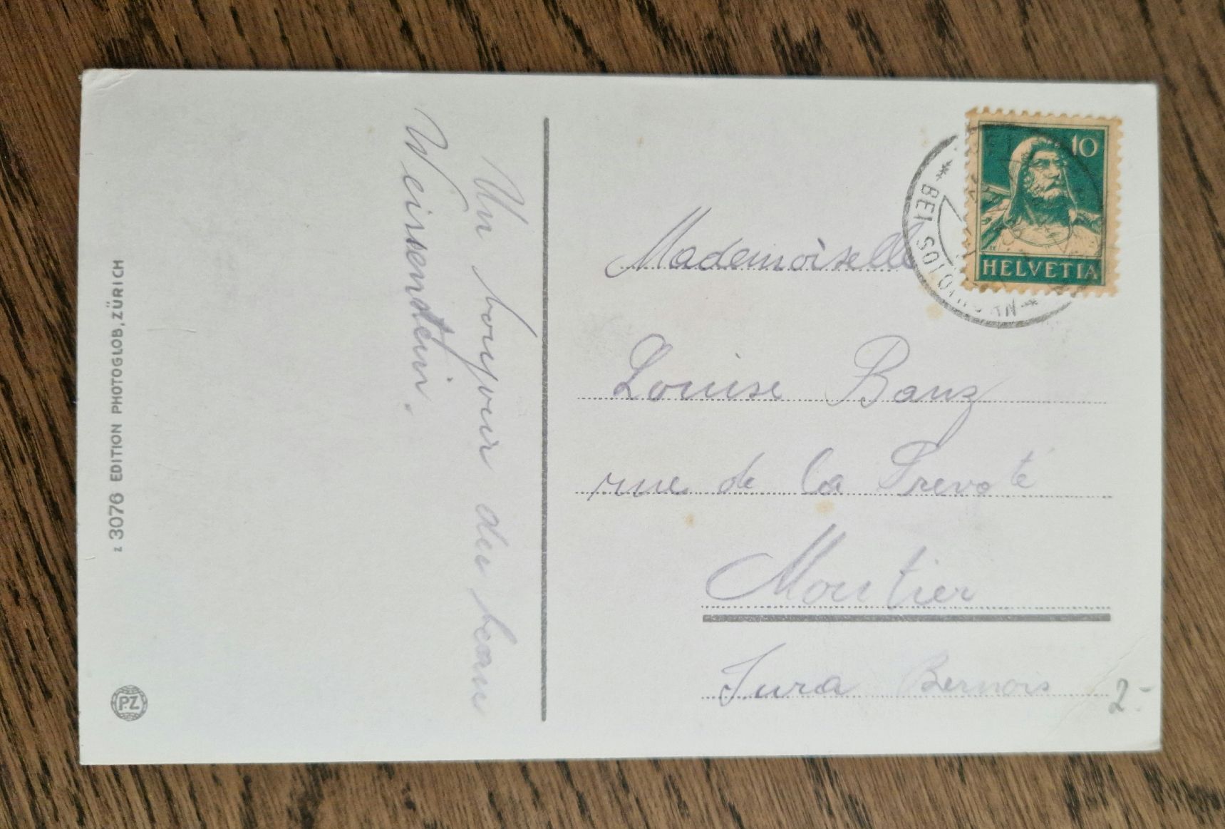 Cartoline postali: Solothurn Weissenstein 1923m – Usato da Ebikon venduto da Donar50 1